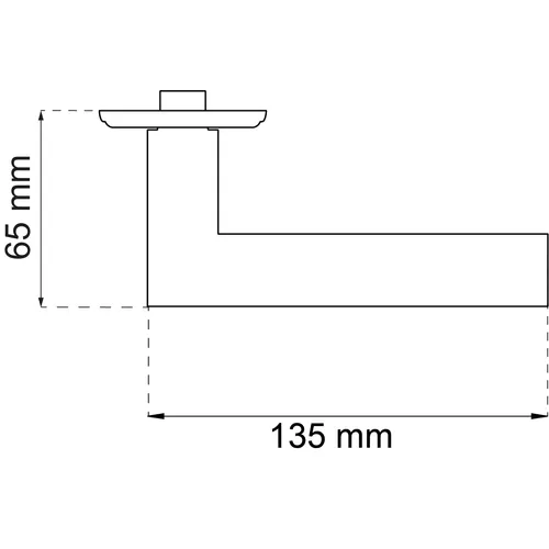 Ytterdörrhandtag Miami Svart aluminium