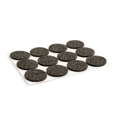 Golvskydd självhäftande 28 mm, Svart, 12-pack