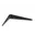 Konsol 148 stål 200x250mm, Svart