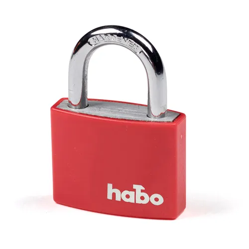 Hänglås 703 Alu. 43x6 mm, CC 22 mm, Röd