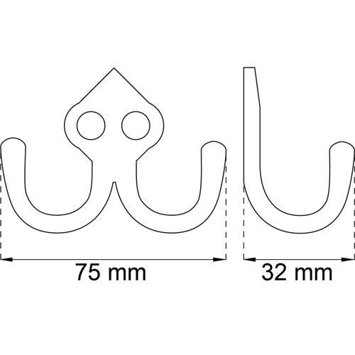 Krok 142 Aluminium, 2-pack