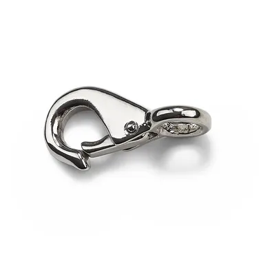 Karbinhake m. fast ögla 55x11 mm, Nickel
