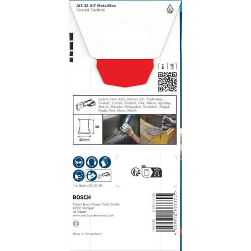 Sågblad Multiverktyg AIZ 32 AIT Metall 40x32 mm, 1-pack