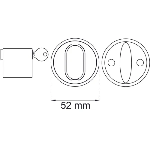 Cylinderlåssats 42 Nickel