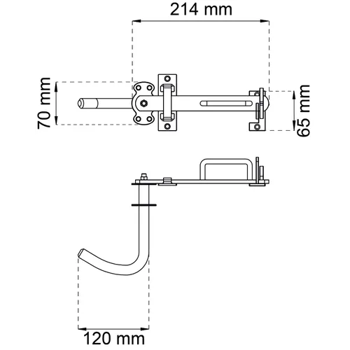 Grindklinka Universal FZV