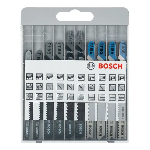 Sticksågsblad set Basic A10 Metall/Trä 10 delar