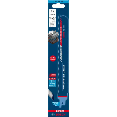 Tigersågblad S 1155 CHC EXPERT Thick Tough Metal 225 mm