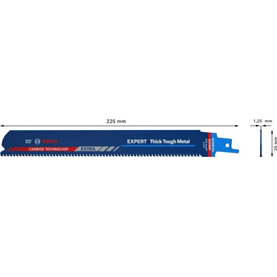 Tigersågblad S 1155 CHC EXPERT Thick Tough Metal 225 mm
