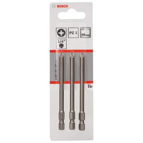 Bits PZ 89 mm Extra Hard PZ2, 3-pack