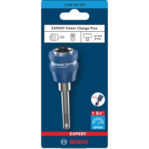 Hålsågadapter Power Change Plus SDS-Plus, u. borr, 14-210 mm