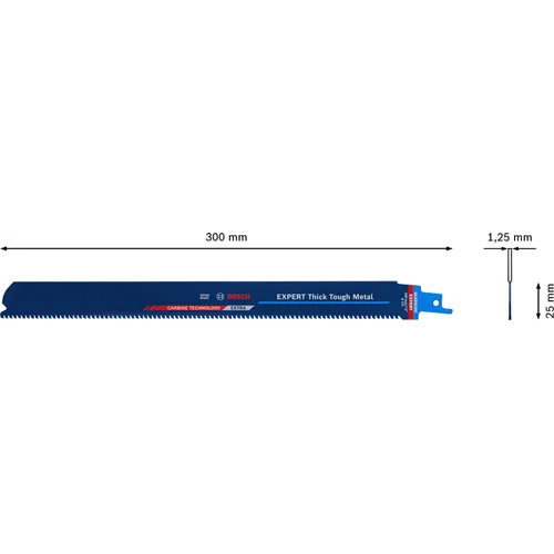 Tigersågblad S 1255 CHC EXPERT Thick Tough Metal 300 mm