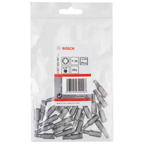 Bits Torx 25 mm Extra Hard T25, 25-pack