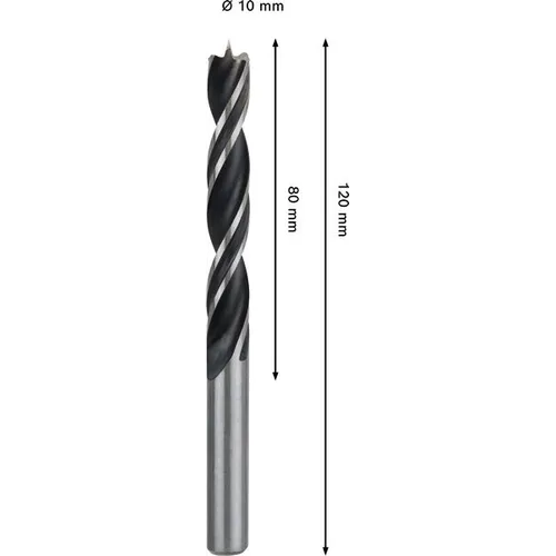 Träspiralborr pro 10x80/120 mm, 1-pack