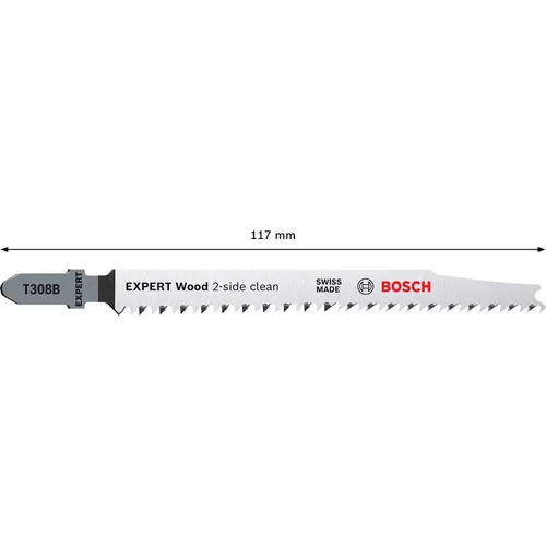Sticksågblad T 308 B Trä 117 mm, 5-pack