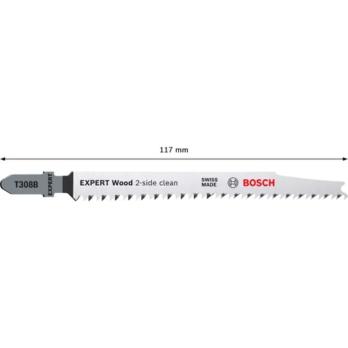 Sticksågblad T 308 B Trä 117 mm, 5-pack