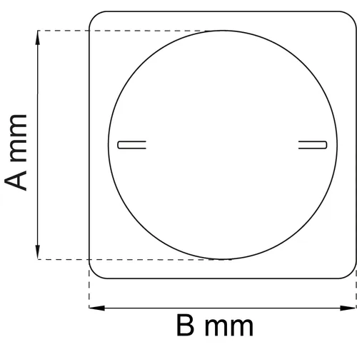 Tallriksventil 282 125 mm, Vit