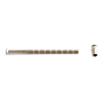 Skruv med hylsmutter M5 90 mm, Nickel, 2-pack