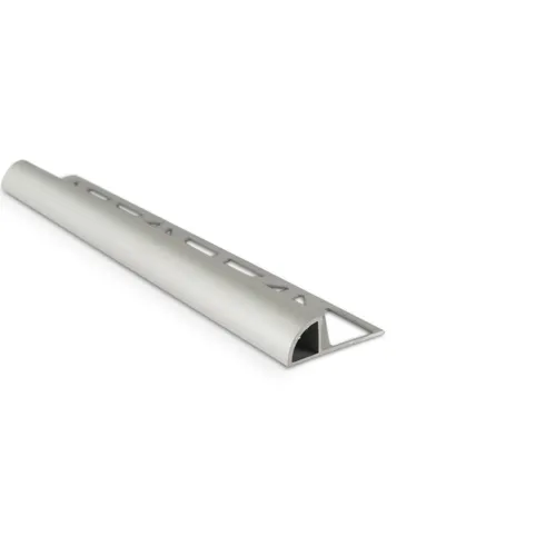 Kakellist Kvartsrund, Alu. 12,5 mm, Silvereloxerad matt