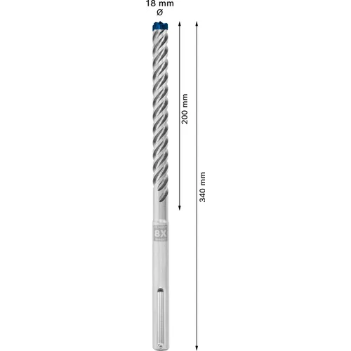 Hammarborr Expert SDS-Max 8X 18x200/340 mm