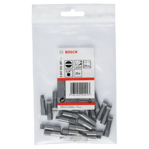 Bits Spår 25 mm Extra Hard 6,5 mm, 25-pack