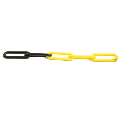 Kätting plast Ø 8 mm, Gul/Svart