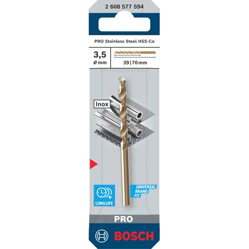 Metallborr HSS-CO 3,5x39/70 mm, 1-pack
