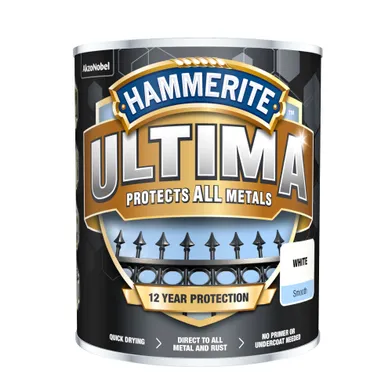 Rostskyddsfärg Ultima Slätlack Vit, 750 ml