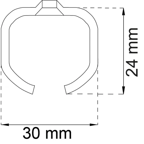 Skjutdörrsskena SF-40/75 , 2000 mm