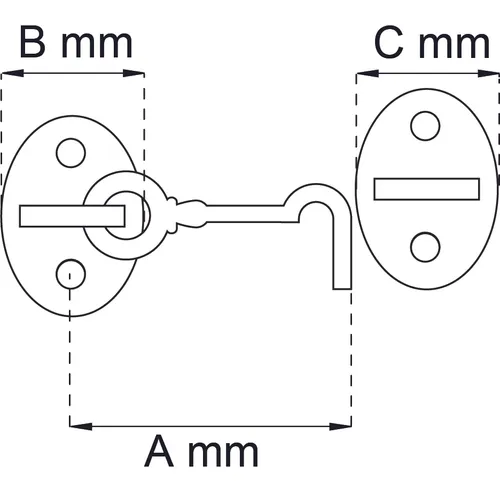 Kajuthake 7405 Krom