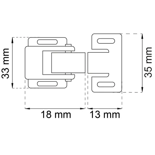 Skåpsnäppare 544 FZB, 2-pack