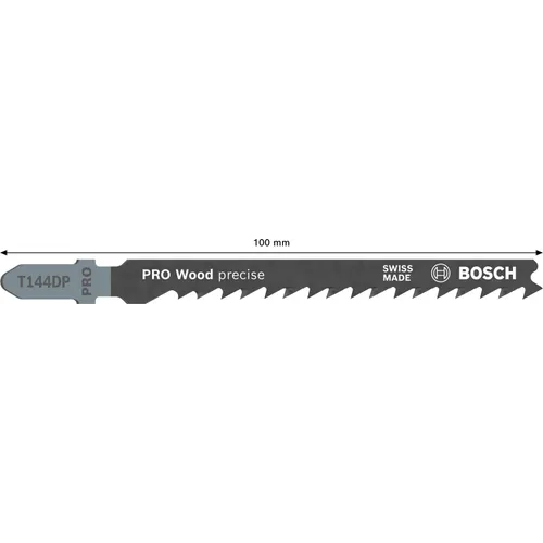 Sticksågsblad T 144 DP Precision Trä 100 mm, 25-pack