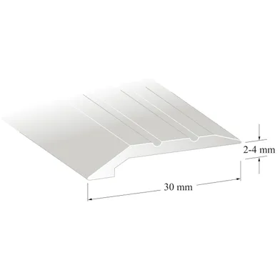 Nivålist 2-4 mm 200 cm, Silver, Nr 5