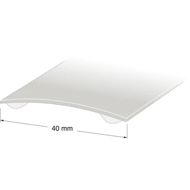 Skarvlist 40 mm, 200 cm, Rostfri, Nr 142