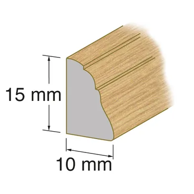 Smyglist 10x15 mm 200 cm, Ek