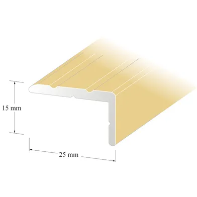 Trappnos 25x15 mm 100 cm, Guld, Nr 41