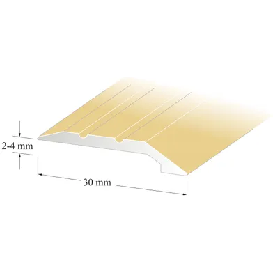 Nivålist 2-4 mm 100 cm, Guld, Nr 6