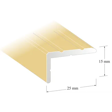 Trappnos 25x15 mm 200 cm, Guld, Nr 41