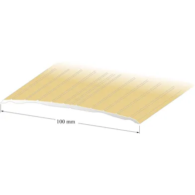 Tröskellist 100 mm, 100 cm Nr 108, Guld aluminium