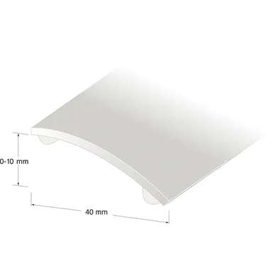 Nivålist 0-10 mm, 40 mm, 100 cm, Rostfri, Nr 140