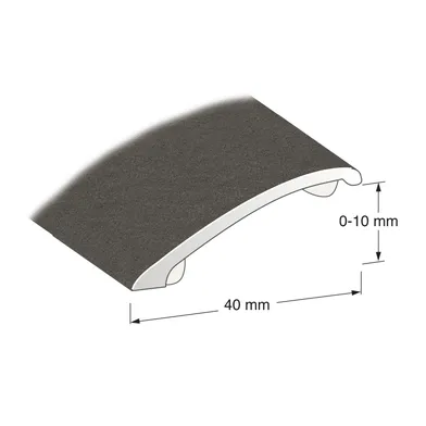 Nivålist 0-10 mm, 40 mm, 100 cm, Grafitgråfolierad, Nr 270