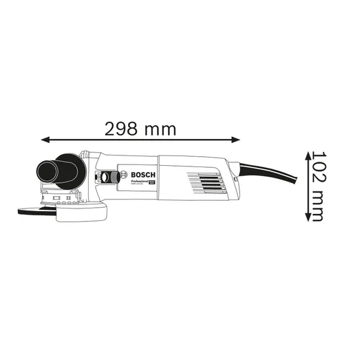 Vinkelslip GWX 14-125 1400W, 125 mm