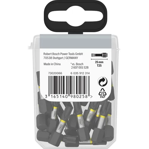 Bits Torx 25 mm Impact Tictac T25, 25-pack