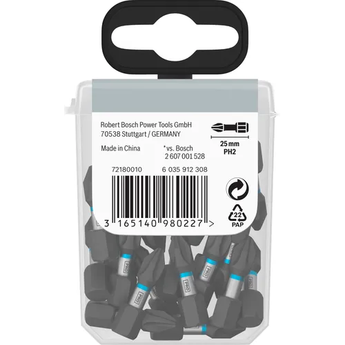Bits PH 25 mm Impact Tictac PH2, 25-pack