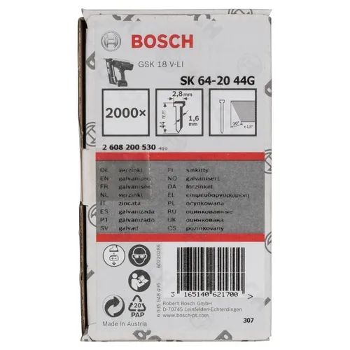 Dyckert 16GA 20° FZB bandad 1,6x44 mm, 2000 st/frp