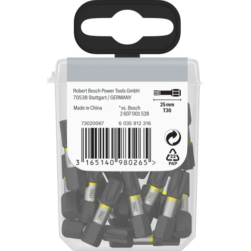 Bits Torx 25 mm Impact Tictac T30, 25-pack