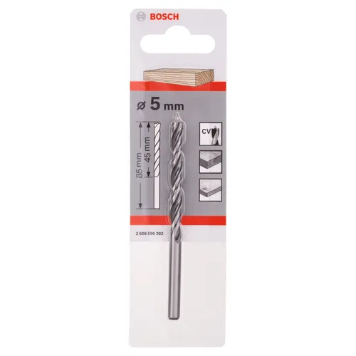 Träspiralborr standard 5x52/86 mm, 1-pack