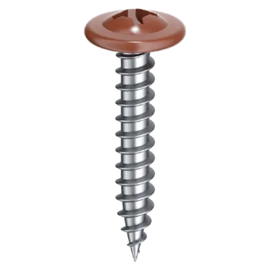 Montageskruv m. vass spets, C1 4,2x14 mm, Vit, 500 st/frp