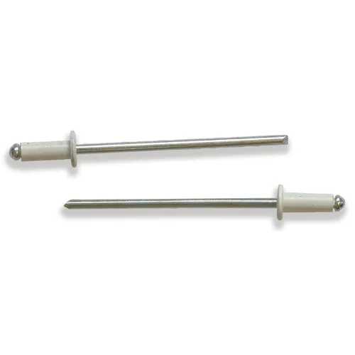 Blindnit Aluminium/Stål standard 3,2x8,0 mm, Vit, 1000 st/frp