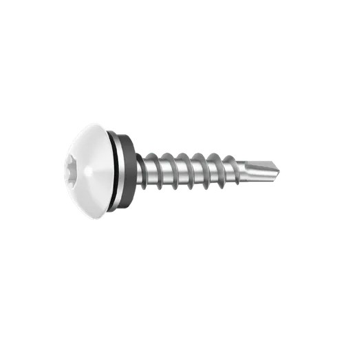 Fasadskruv för trä, C3 4,8x35 mm, Vit, 250 st/frp