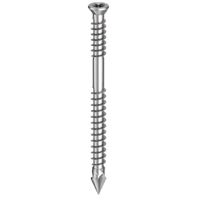 Trallskruv A4:C5 f. hårdträ 4,5x70 mm, 100 st/frp